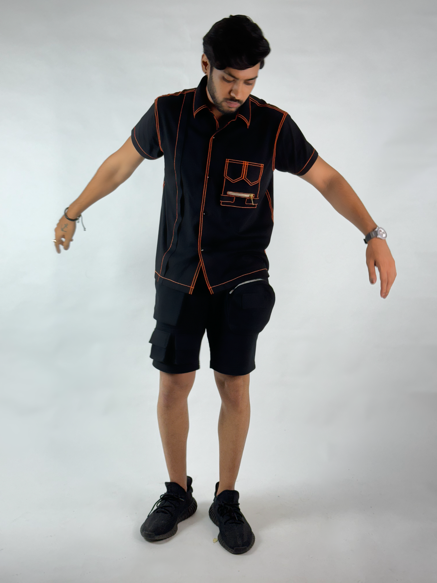 Neon Detailed Crazy Pocket Shirt