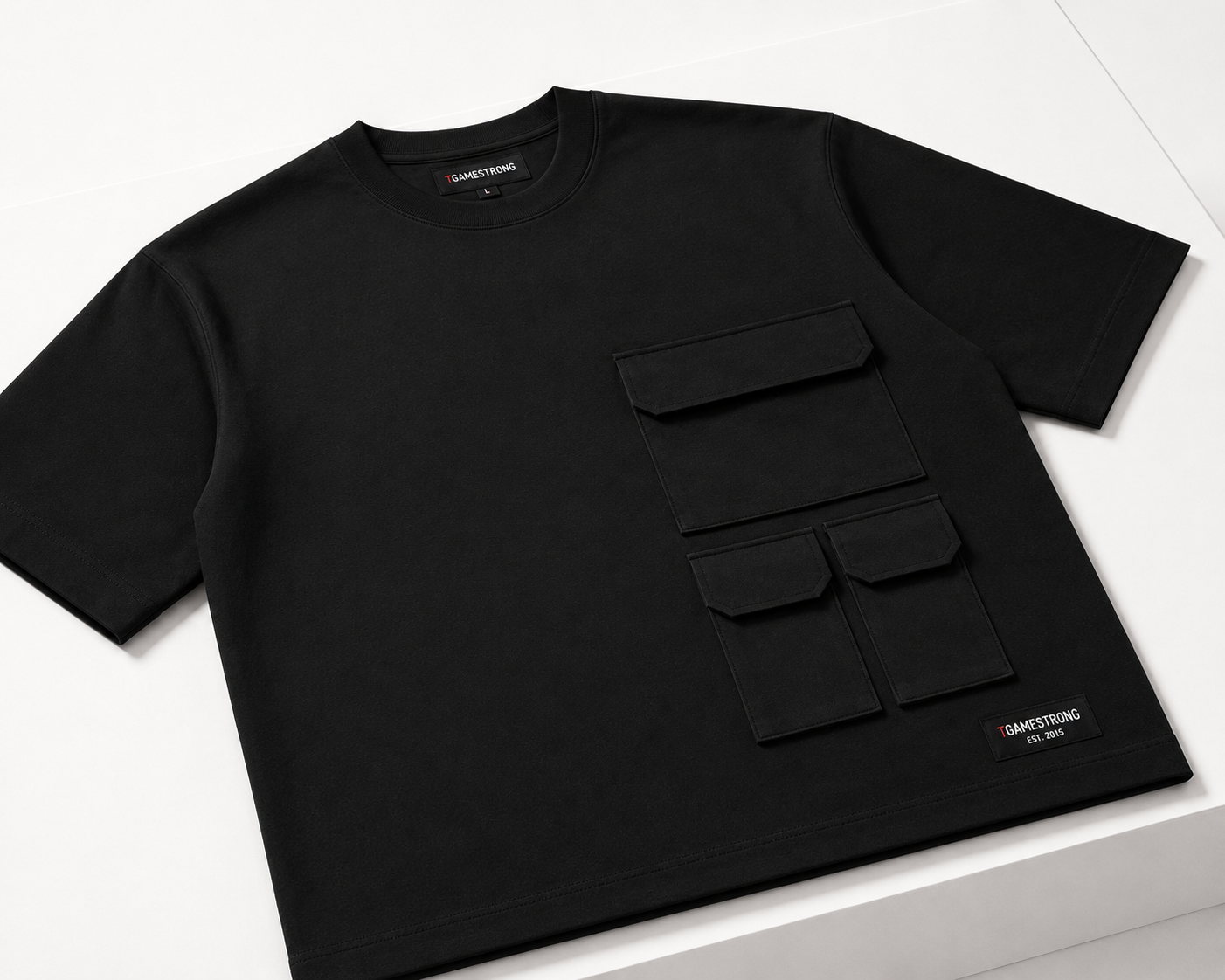 UTILITY BLOCK TEE BLACK