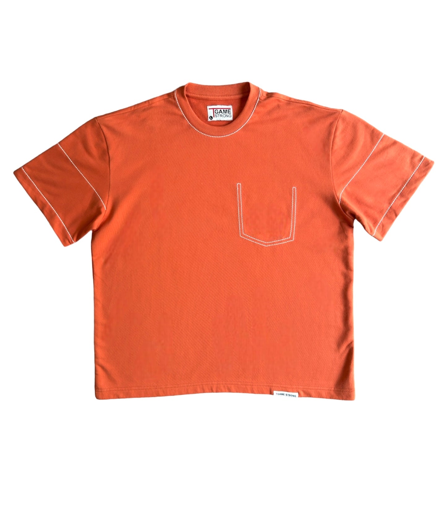 The Orange Stitched detailed