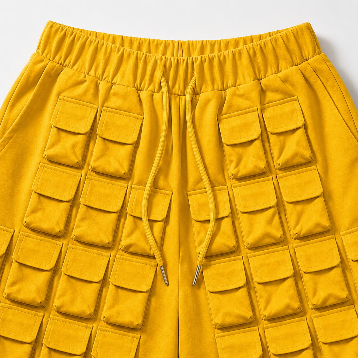 Utility Grid Shorts – Mustard Yellow