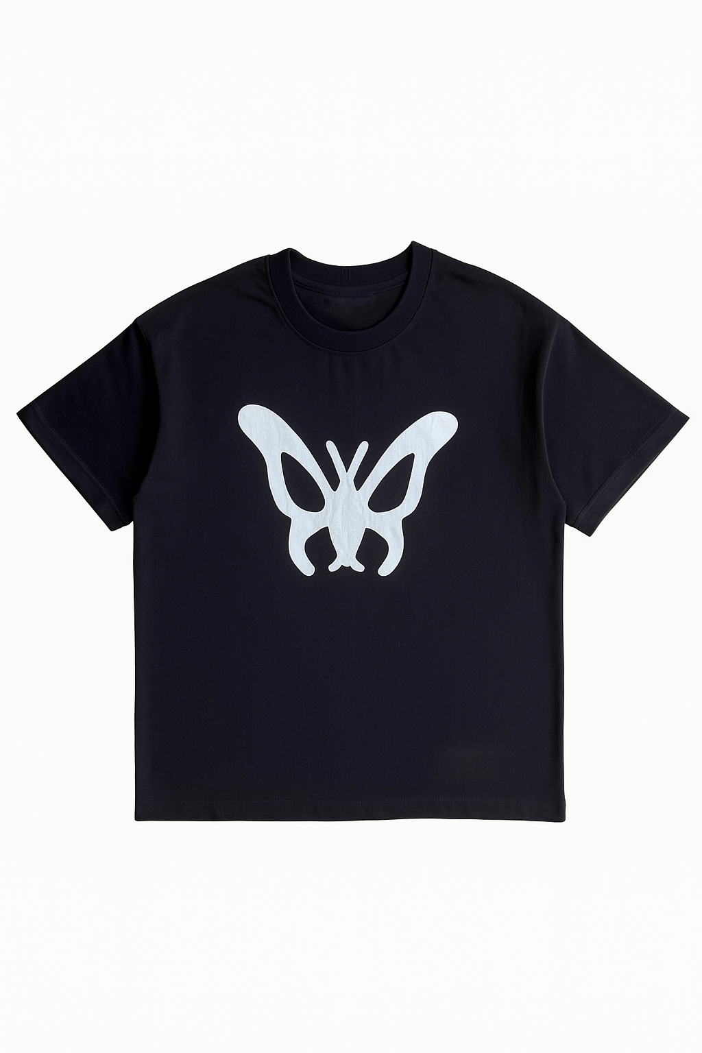 Black Butterfly Cutout Tee