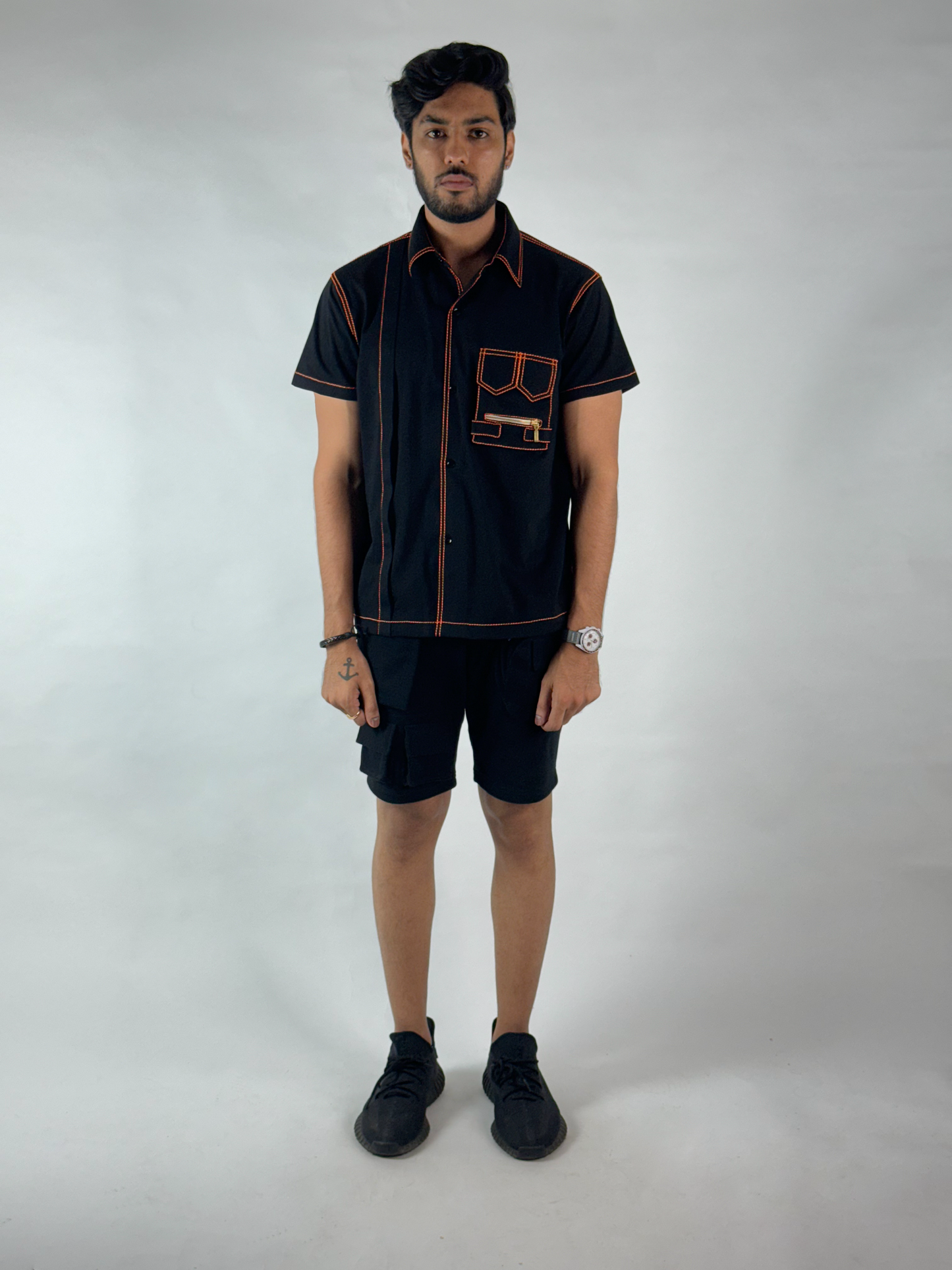 Neon Detailed Crazy Pocket Shirt