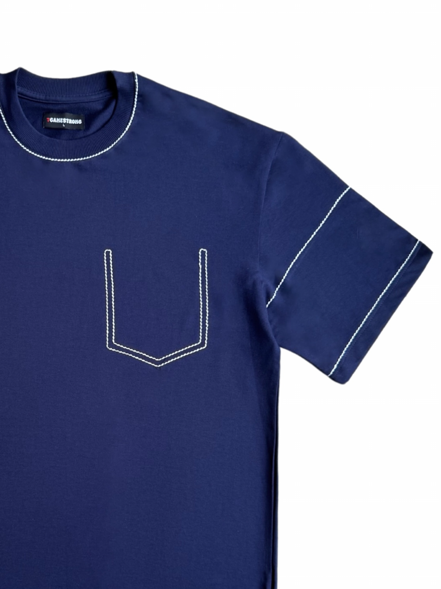 Navy Pocket Detailed Tee
