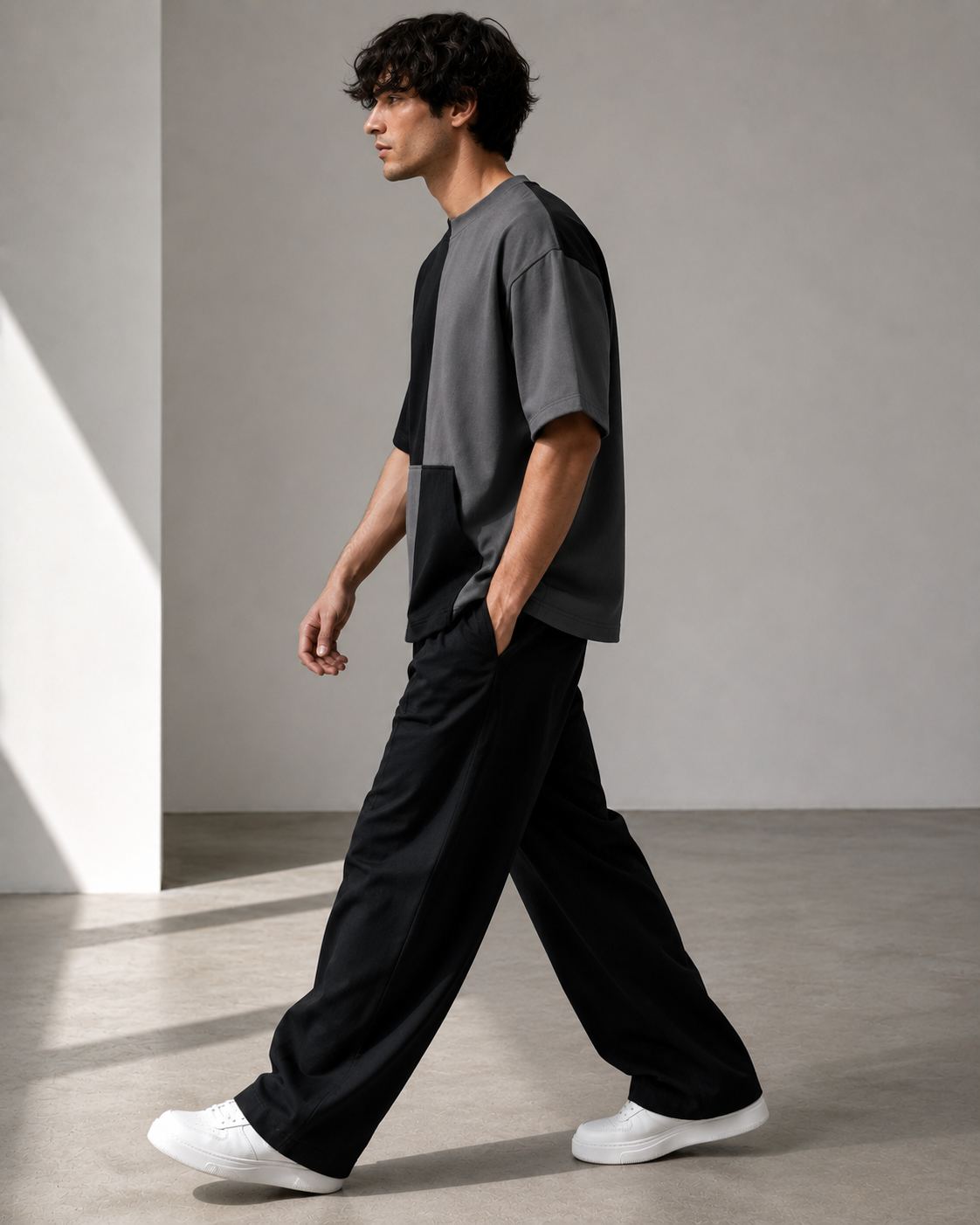 Split Panel Pocket Tee
