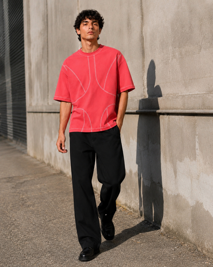 Studio Contour Tee — Bright Pink