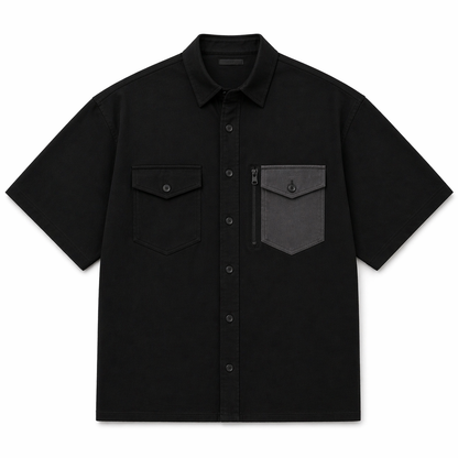 STRUCTURE SHIRT — BLACK