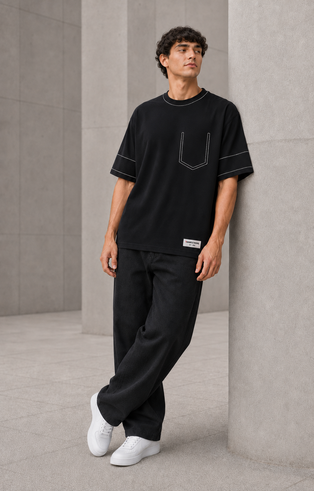 Studio Trace Tee – Black