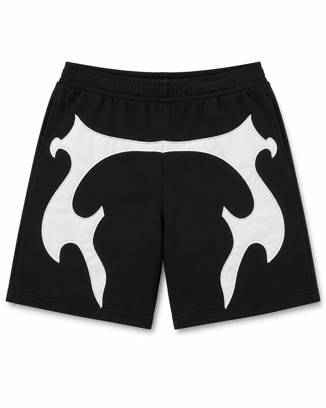 Studio Crest Shorts – Black / White