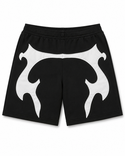 Studio Crest Shorts – Black / White