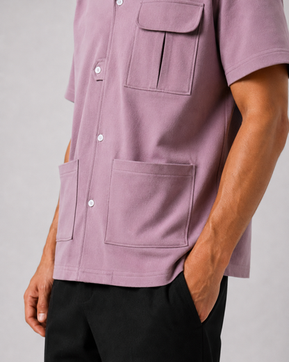 FIELD POCKET SHIRT – GRAPE SHAKE