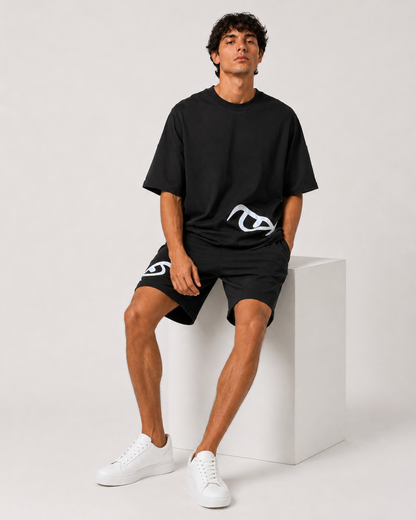Vision Appliqué Co-Ord Set Black
