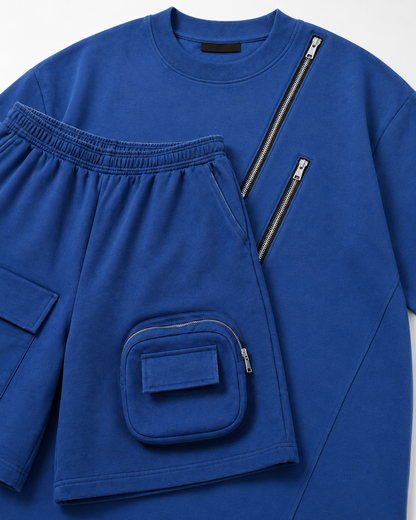 Modular Utility Shorts – Blue