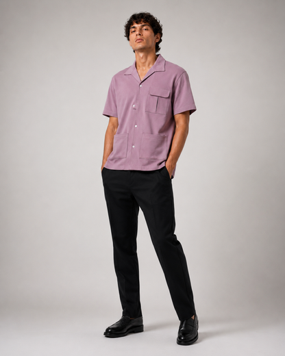 FIELD POCKET SHIRT – GRAPE SHAKE