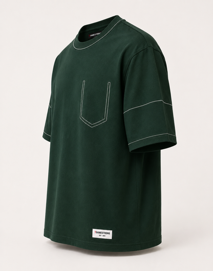 Studio Trace Tee – Dark Green