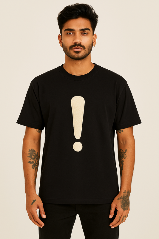 Exclamation Black tee