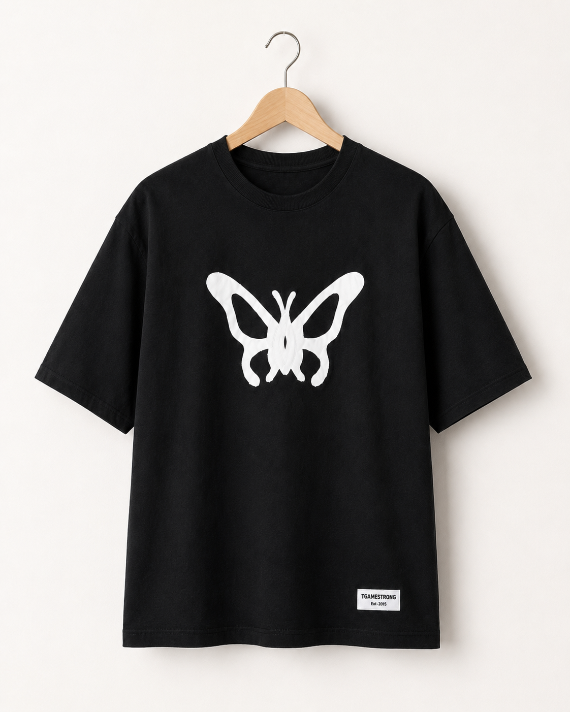 Butterfly Cut Tee – Black