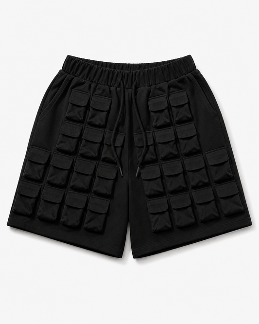 Utility Grid Shorts – Black