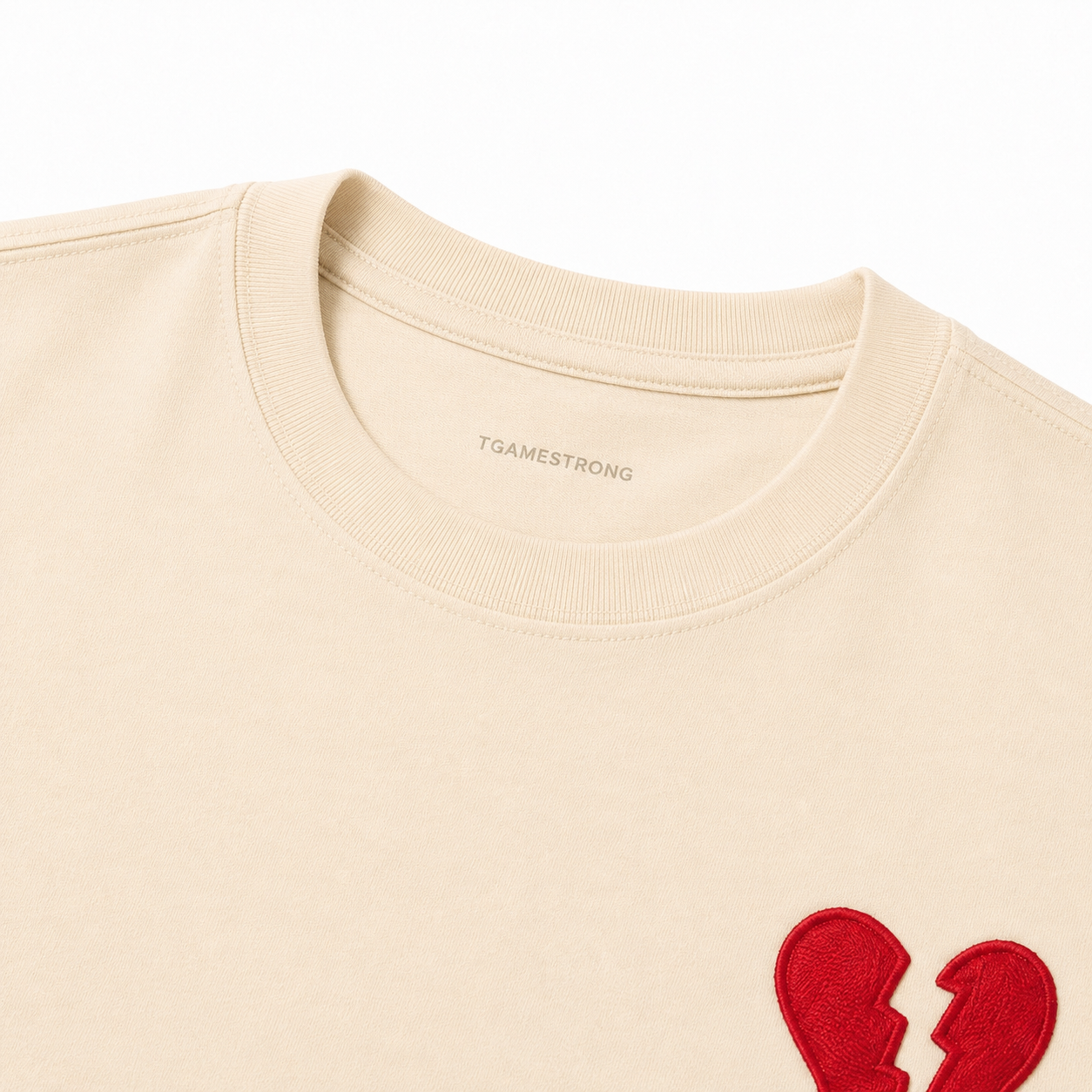 Broken Heart Tee – Cream