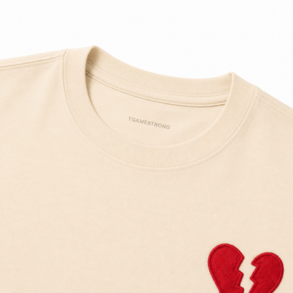 Broken Heart Tee – Cream