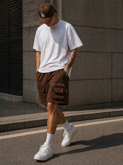 Modular Utility Shorts – Coffee Brown