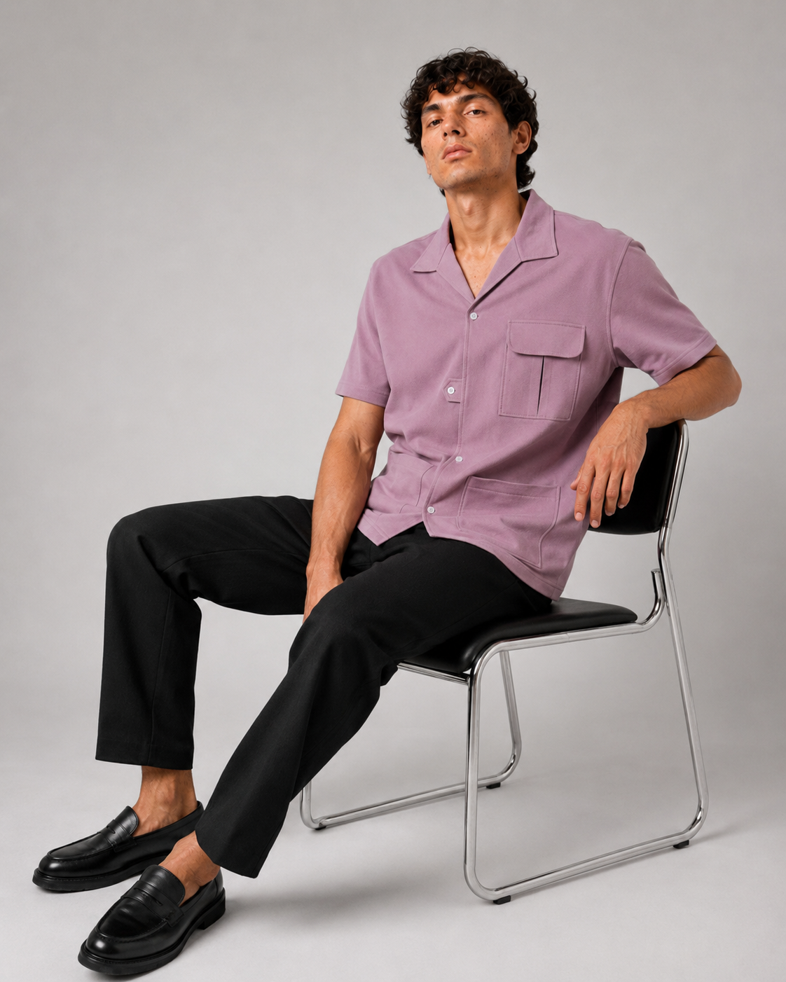 FIELD POCKET SHIRT – GRAPE SHAKE