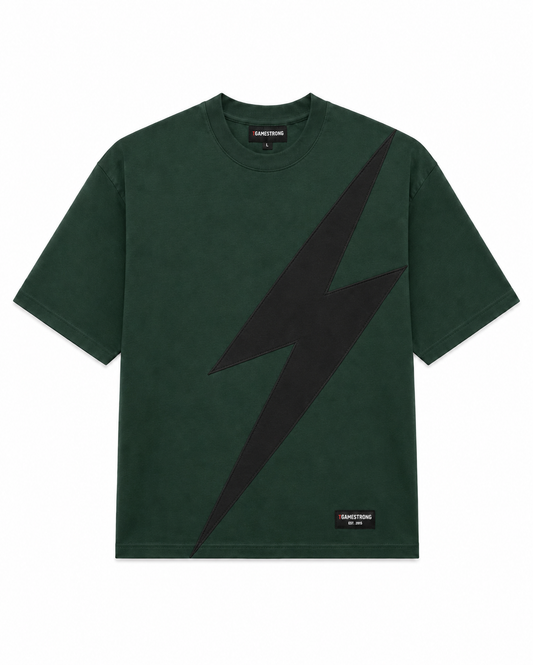 Voltage Bolt Tee – Dark Green