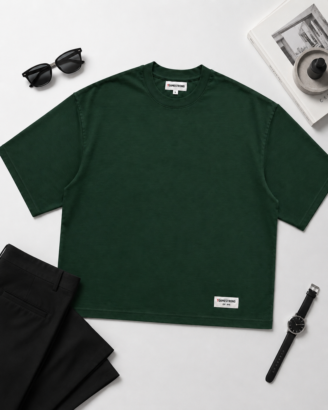 Essential Tee — Dark Green