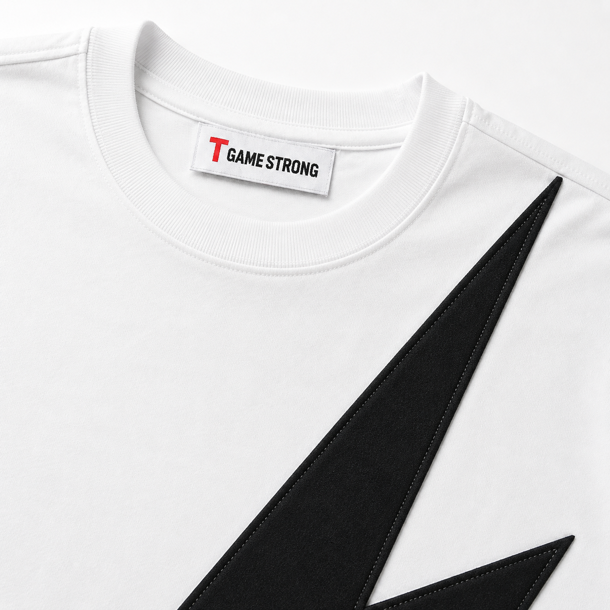 Strike Appliqué Tee White