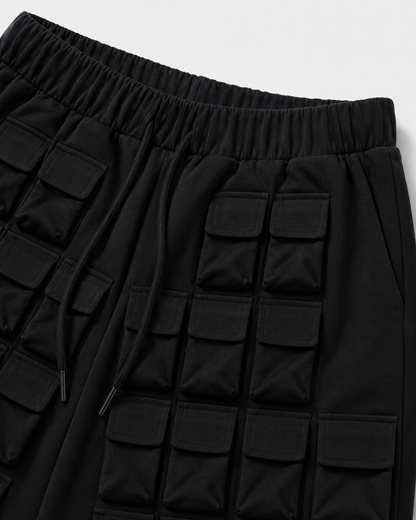 Utility Grid Shorts – Black