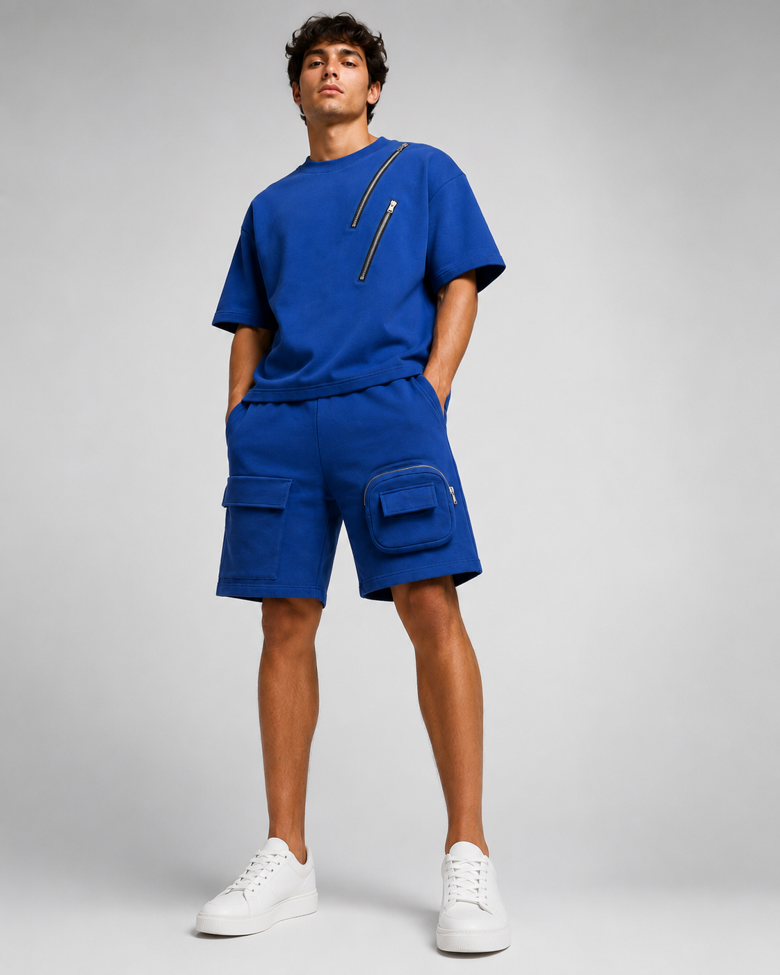 Modular Utility Shorts – Blue