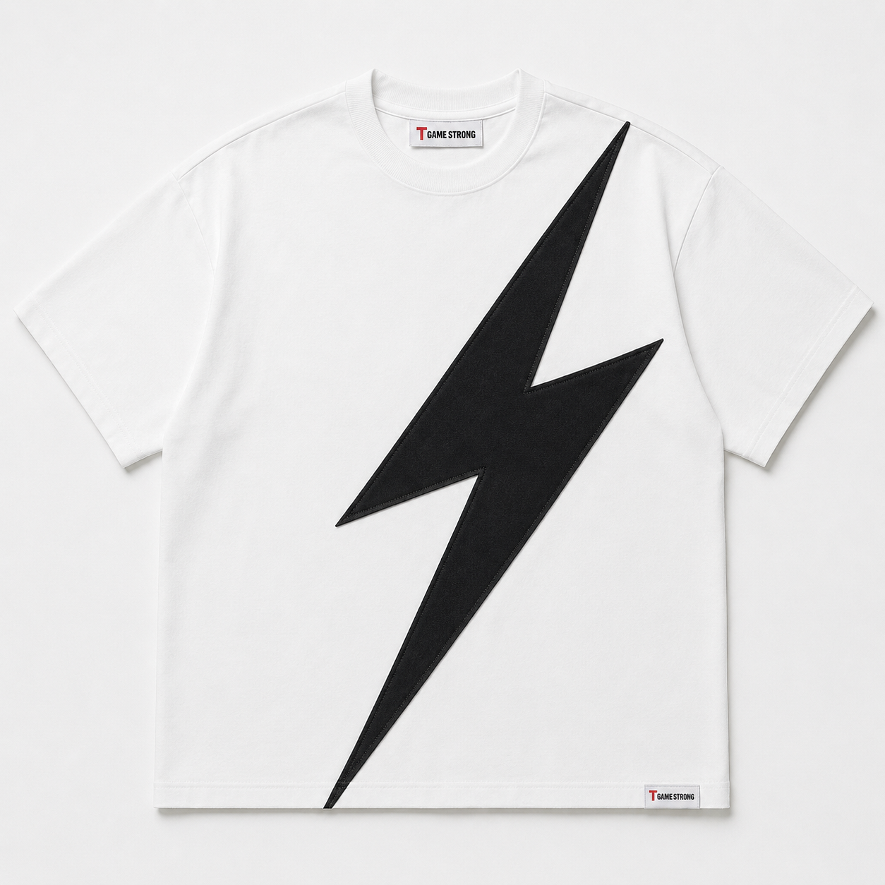 Strike Appliqué Tee White