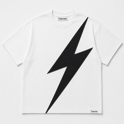 Strike Appliqué Tee White