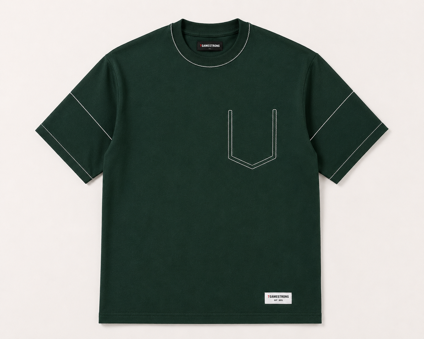 Studio Trace Tee – Dark Green