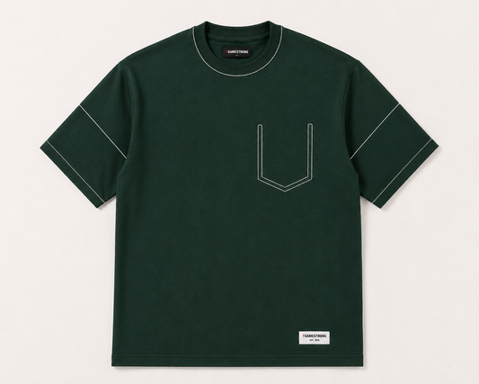 Studio Trace Tee – Dark Green