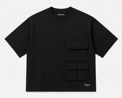 UTILITY BLOCK TEE BLACK