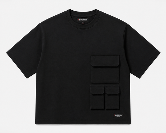 UTILITY BLOCK TEE BLACK
