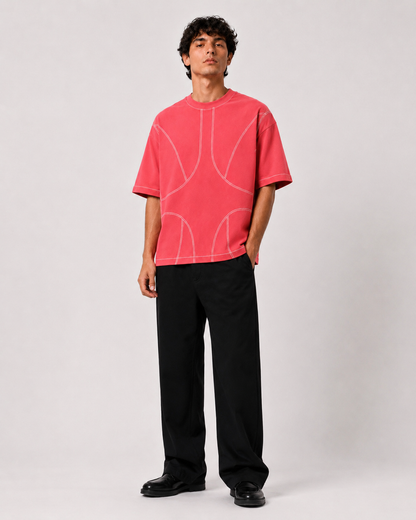 Studio Contour Tee — Bright Pink