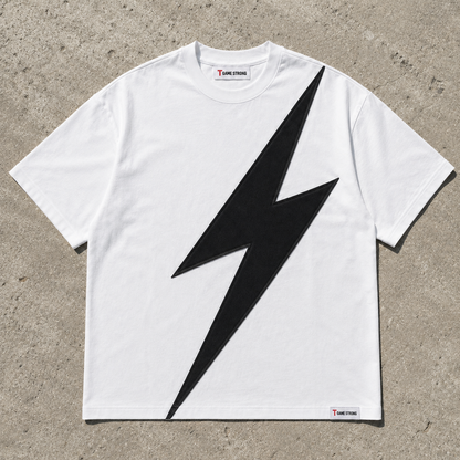Strike Appliqué Tee White