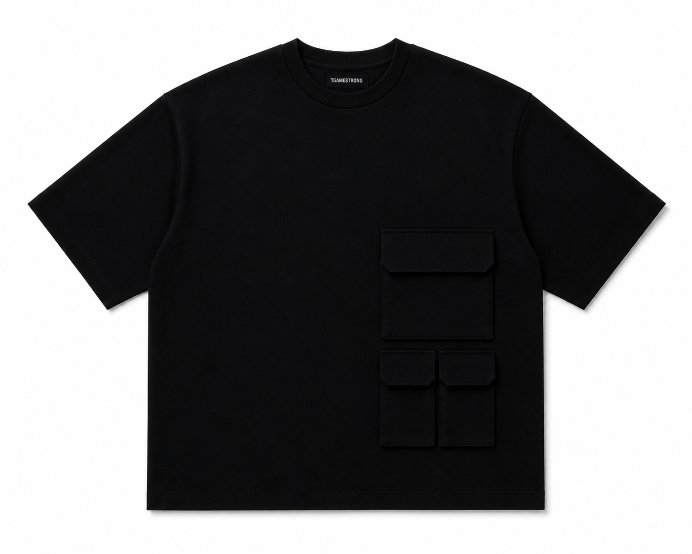 UTILITY BLOCK TEE BLACK