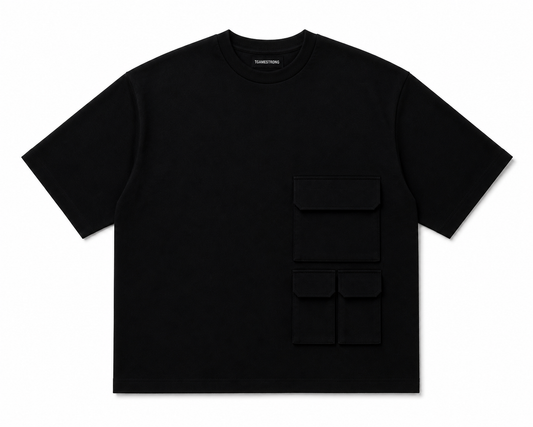 UTILITY BLOCK TEE BLACK