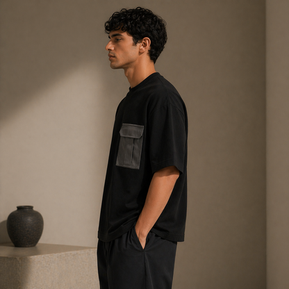 Utility Pocket Tee Black