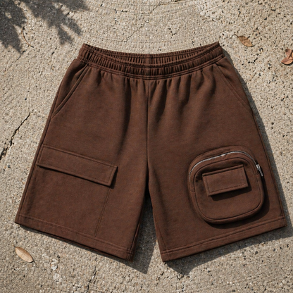 Modular Utility Shorts – Coffee Brown