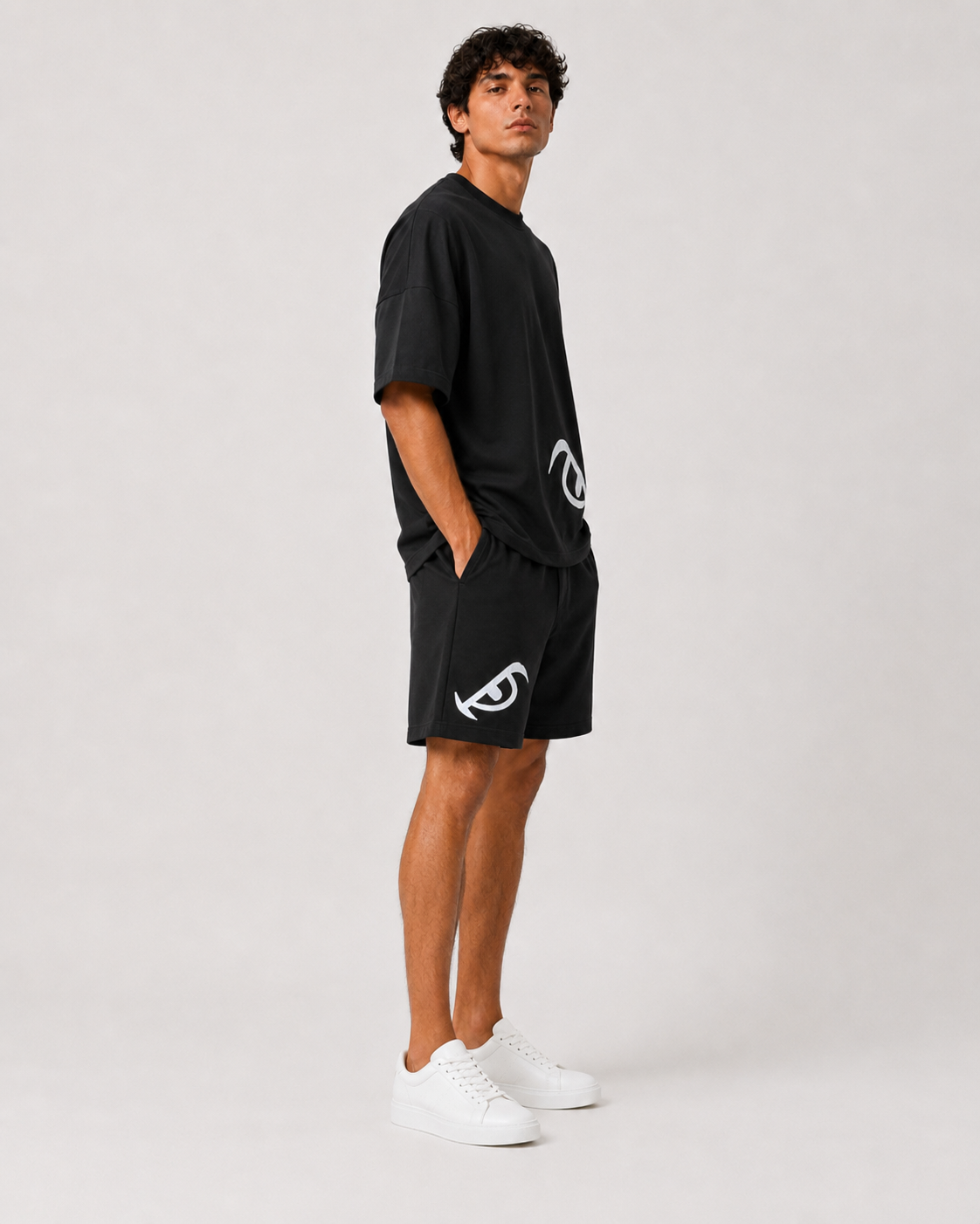Vision Appliqué Co-Ord Set Black