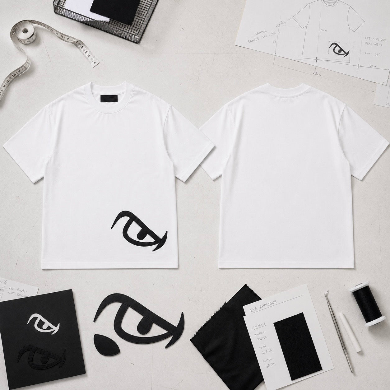 Vision Appliqué Tee White