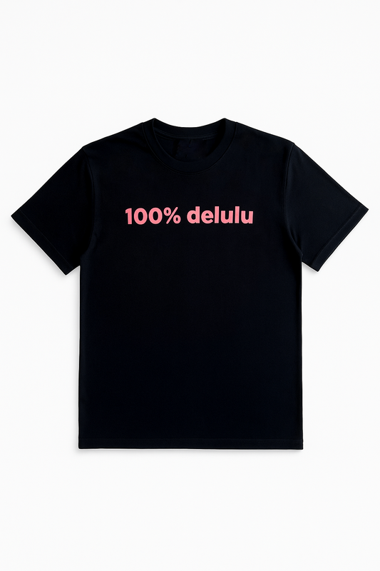 Black Delulu Tee