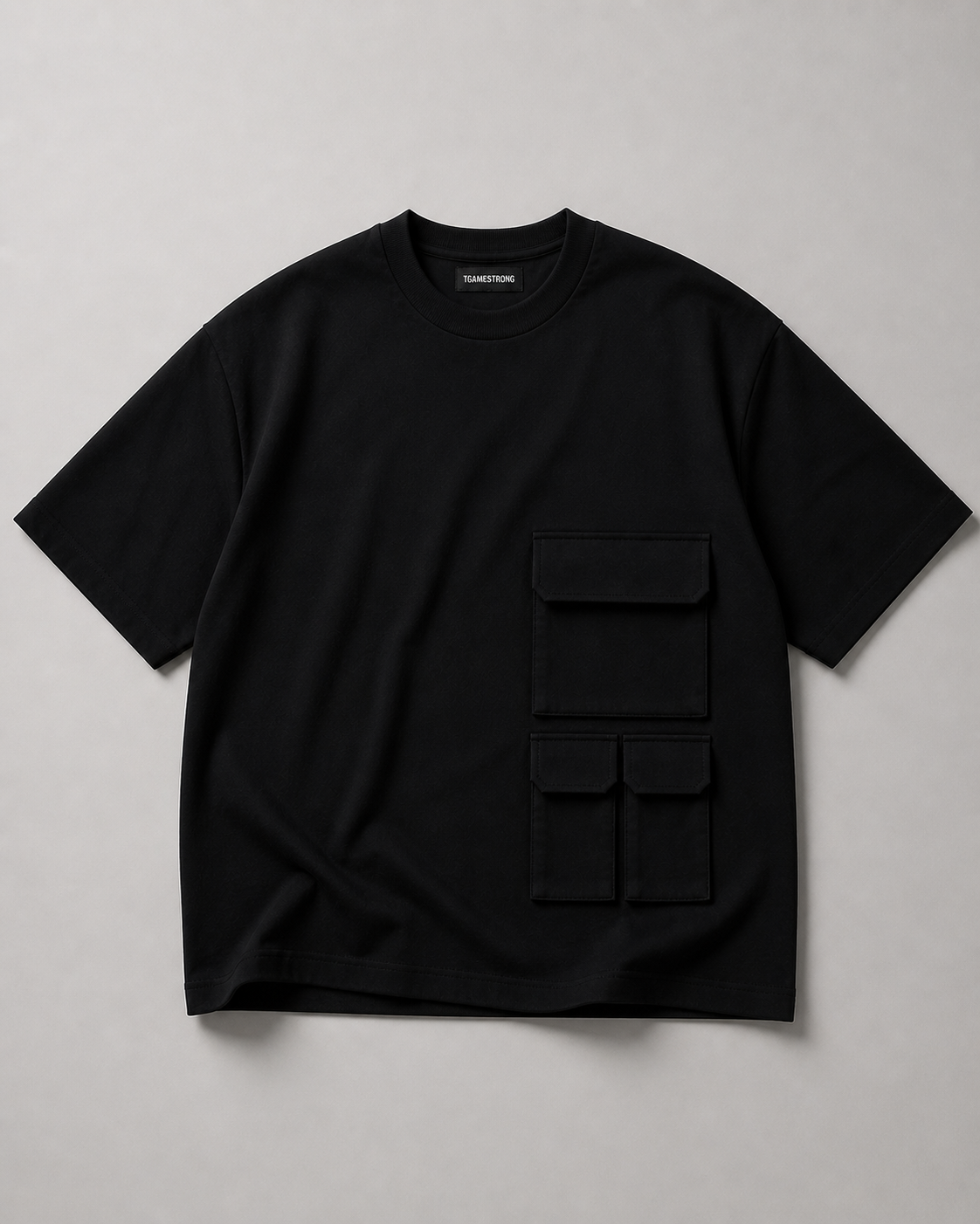 UTILITY BLOCK TEE BLACK