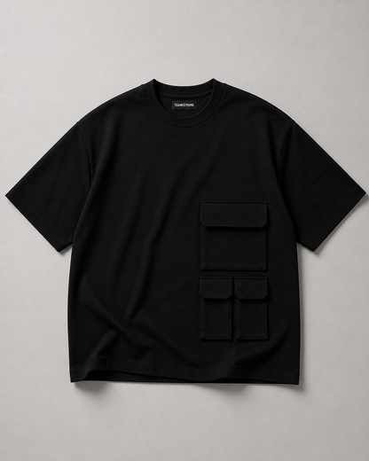 UTILITY BLOCK TEE BLACK