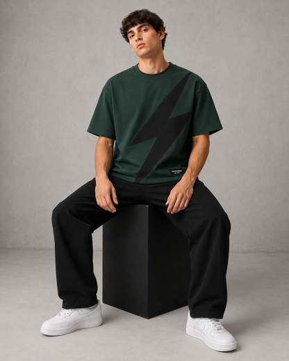 Voltage Bolt Tee – Dark Green