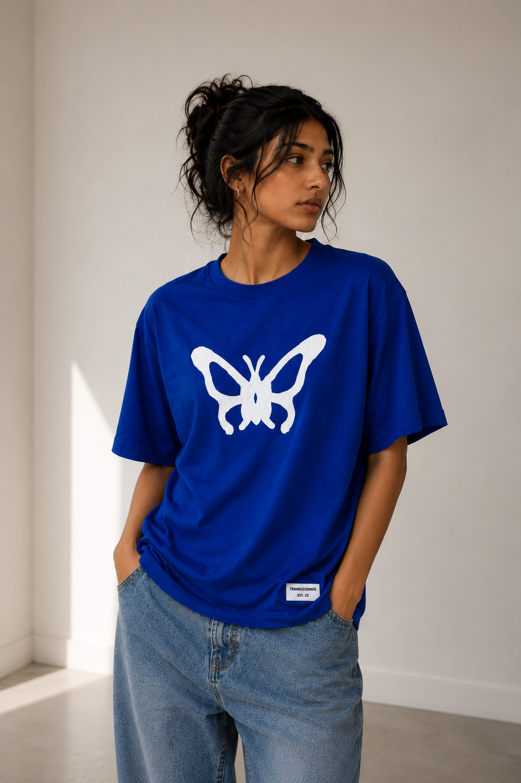 Butterfly Cut Tee – Royal Blue