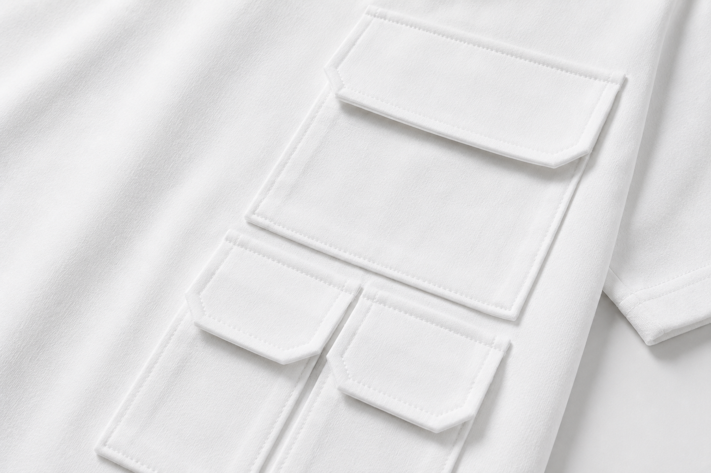 UTILITY BLOCK TEE White